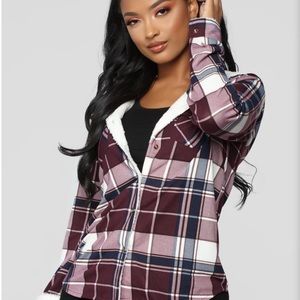 FashionNova Plaid Sherpa